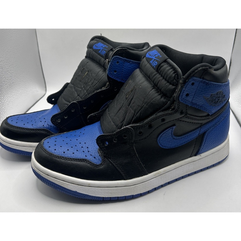 Air Jordan 1 Retro OG High Royal Retro Blue Black Men Size 7 555088-085  *Read
